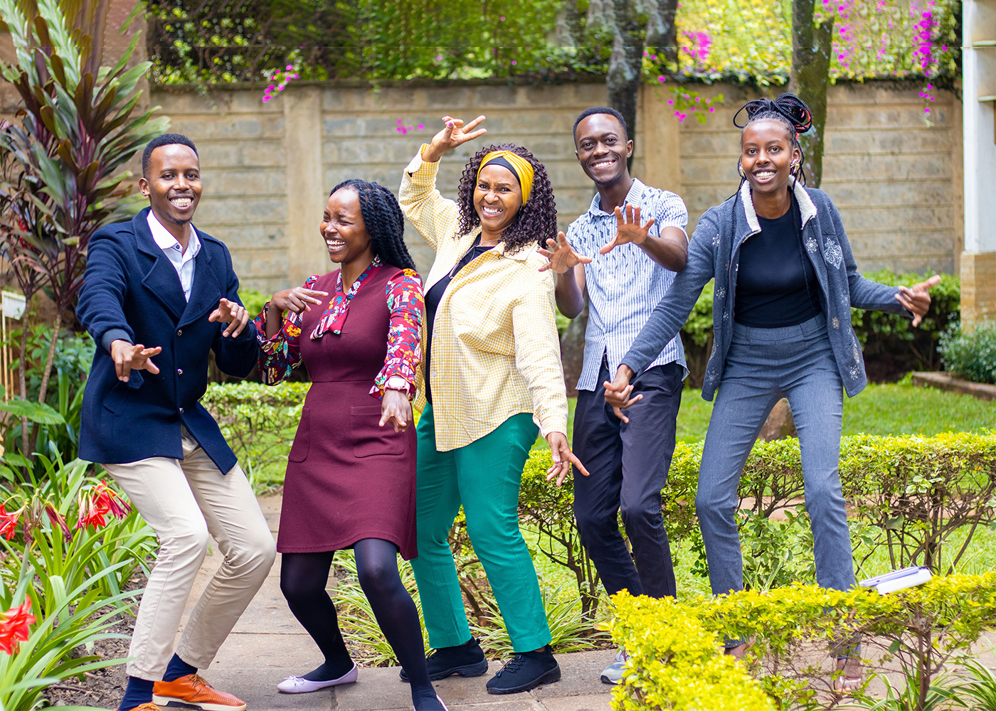 Sprout Life Skills coaching team in a public speaking class in Nairobi