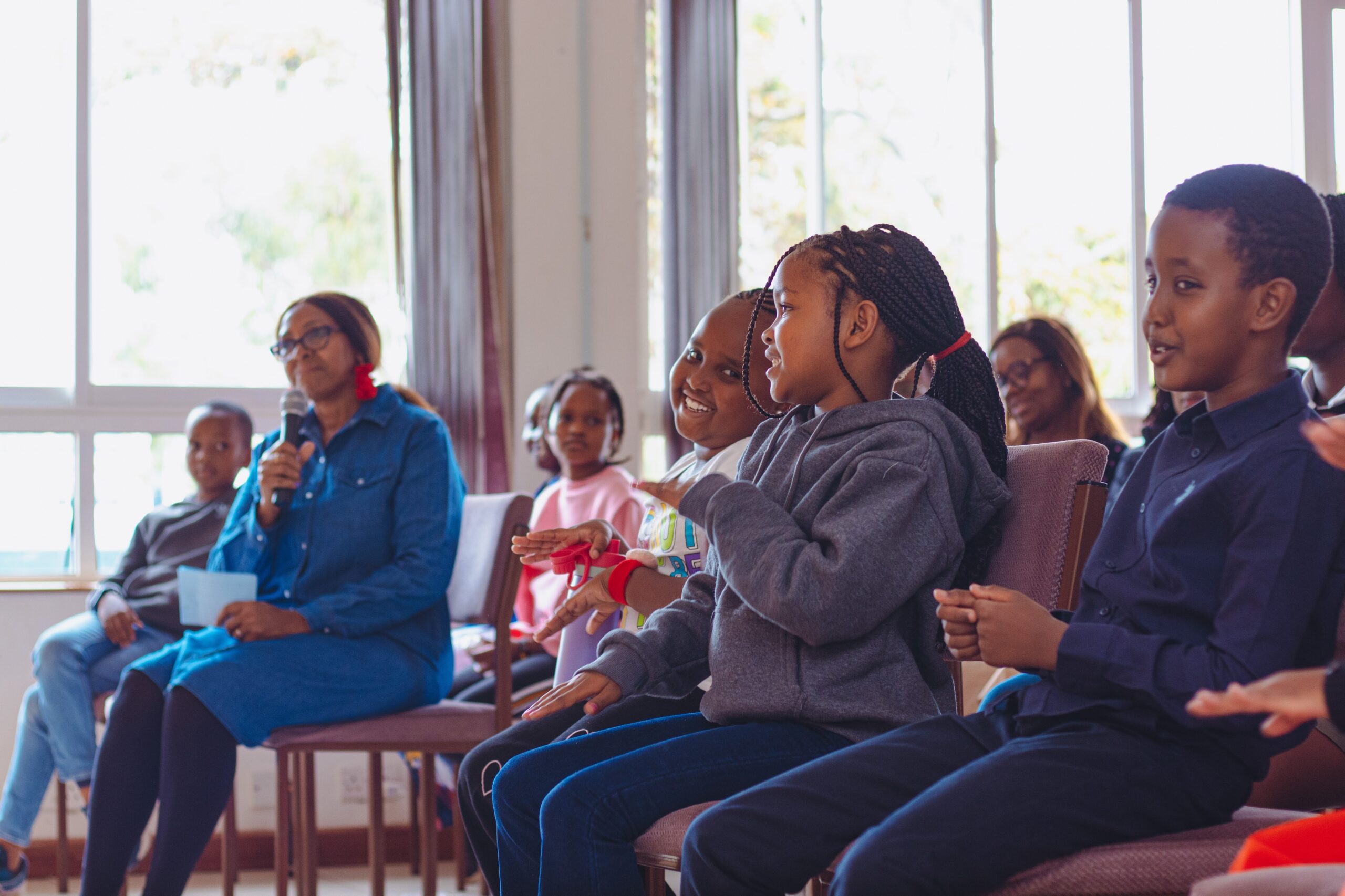 Children enjoying a Sprout Life Skills holiday intensive program in Nairobi